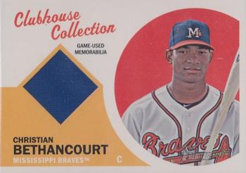 2012 Topps Heritage Minor League - Clubhouse Collection Relics #CCR-CB Christian Bethancourt Front