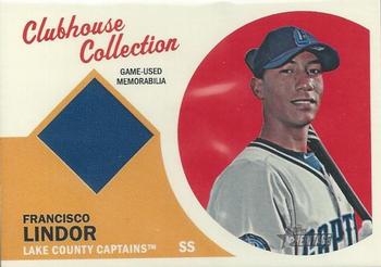 2012 Topps Heritage Minor League - Clubhouse Collection Relics #CCR-FL Francisco Lindor Front