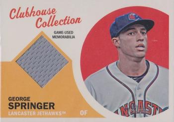 2012 Topps Heritage Minor League - Clubhouse Collection Relics #CCR-GS George Springer Front