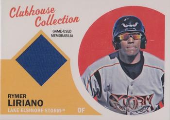2012 Topps Heritage Minor League - Clubhouse Collection Relics #CCR-RL Rymer Liriano Front
