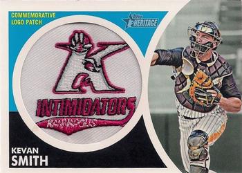 2012 Topps Heritage Minor League - Manufactured Commemorative Cap Logos #MLL-KS Kevan Smith Front