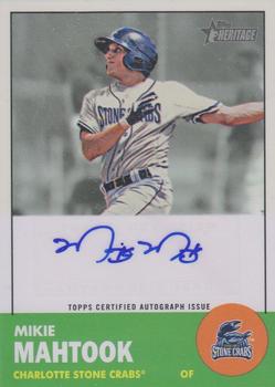 2012 Topps Heritage Minor League - Real One Autographs #ROA-MM Mikie Mahtook Front