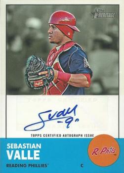 2012 Topps Heritage Minor League - Real One Autographs #ROA-SV Sebastian Valle Front