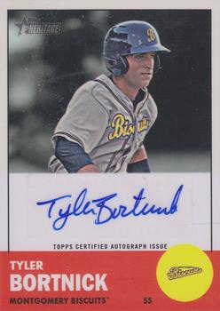 2012 Topps Heritage Minor League - Real One Autographs #ROA-TB Tyler Bortnick Front
