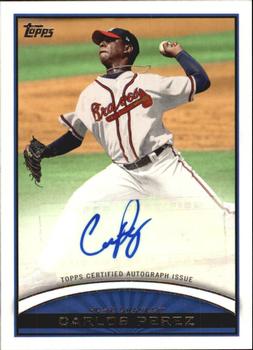 2012 Topps Pro Debut - Autographs #PDA-CP Carlos Perez Front