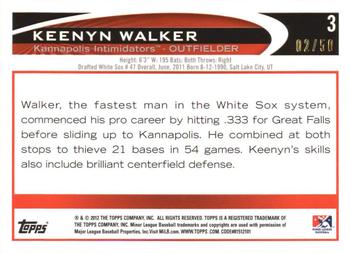 2012 Topps Pro Debut - Gold #3 Keenyn Walker Back