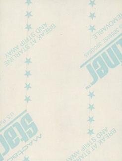 1983 Starliner/Touchdown Stickers (unlicensed) #NNO Hank Aaron Back