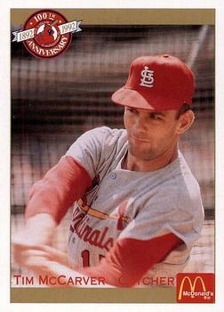 1992 Pacific McDonald's St. Louis Cardinals #36 Tim McCarver Front
