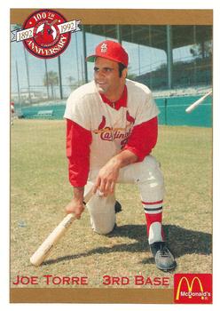 1992 Pacific McDonald's St. Louis Cardinals #39 Joe Torre Front