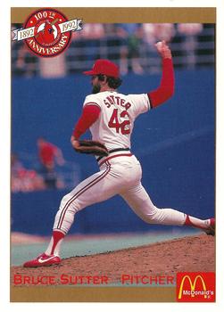 1992 Pacific McDonald's St. Louis Cardinals #52 Bruce Sutter Front