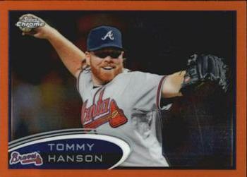 2012 Topps Chrome - Orange Refractors #33 Tommy Hanson Front