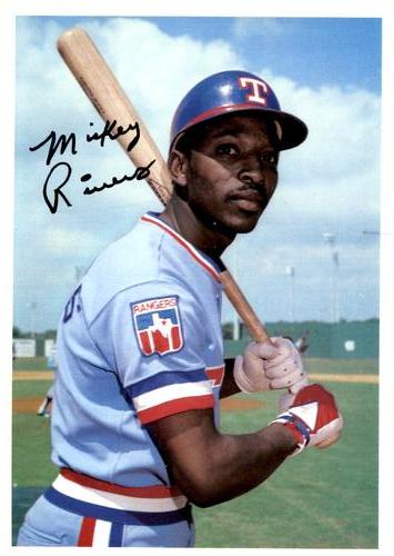 1981 Topps Home Team Photos Texas Rangers / Houston Astros #NNO Mickey Rivers Front