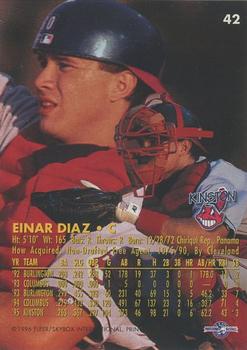 1996 Fleer Excel #42 Einar Diaz Back