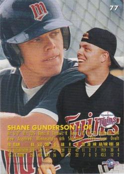1996 Fleer Excel #77 Shane Gunderson Back
