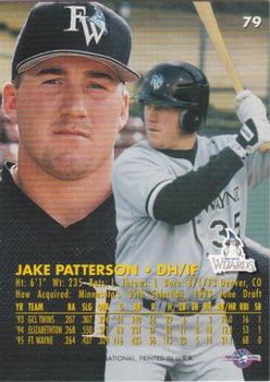 1996 Fleer Excel #79 Jake Patterson Back