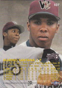 1996 Fleer Excel #107 Marino Santana Back
