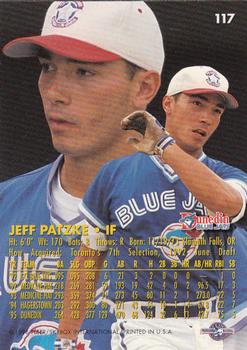 1996 Fleer Excel #117 Jeff Patzke Back