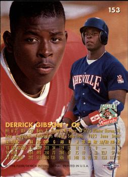 1996 Fleer Excel #153 Derrick Gibson Back