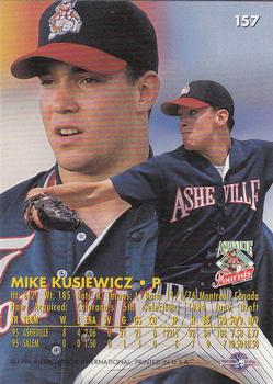 1996 Fleer Excel #157 Mike Kusiewicz Back