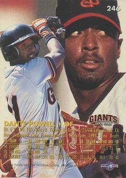 1996 Fleer Excel #246 Dante Powell Back
