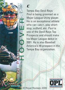 2000 Royal Rookies Futures - Autographs #21 Paul Hoover Back