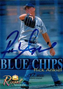 2000 Royal Rookies Futures - Blue Chips Autographs #NNO Rick Ankiel Front
