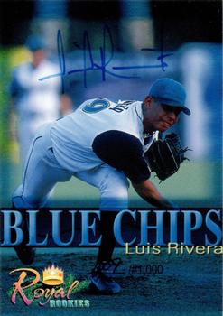 2000 Royal Rookies Futures - Blue Chips Autographs #NNO Luis Rivera Front