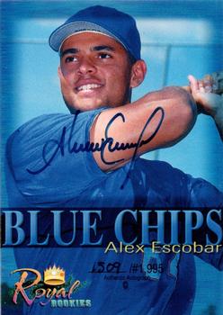 2000 Royal Rookies Futures - Blue Chips Autographs #NNO Alex Escobar Front