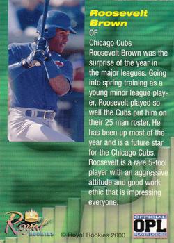 2000 Royal Rookies Futures - High Yield #NNO Roosevelt Brown Back