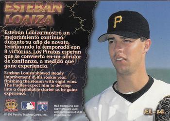 1996 Pacific Crown Collection - Estrellas Latinas #EL-14 Esteban Loaiza Back