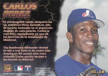 1996 Pacific Crown Collection - Estrellas Latinas #EL-24 Carlos Perez Back