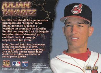 1996 Pacific Crown Collection - Estrellas Latinas #EL-31 Julian Tavarez Back