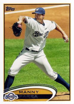 2012 Topps Update #US51 Manny Parra Front