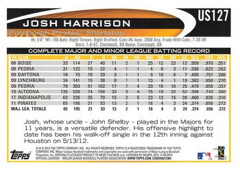 2012 Topps Update #US127 Josh Harrison Back