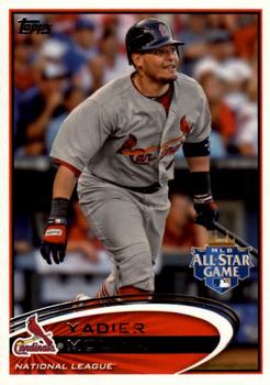 2012 Topps Update #US273 Yadier Molina Front