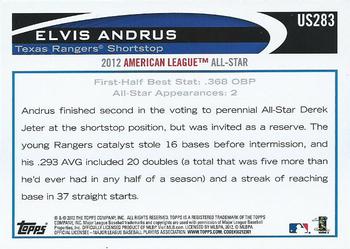 2012 Topps Update #US283 Elvis Andrus Back