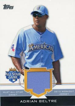 2012 Topps Update - All-Star Stitches #AS-AB Adrian Beltre Front