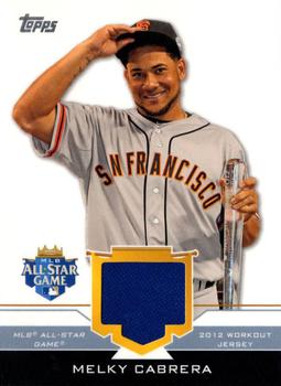 2012 Topps Update - All-Star Stitches #AS-MEC Melky Cabrera Front