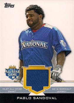 2012 Topps Update - All-Star Stitches #AS-PS Pablo Sandoval Front