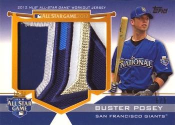 2012 Topps Update - All-Star Stitches Jumbo Patches #ASJP-BP Buster Posey Front
