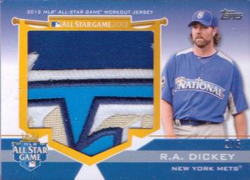 2012 Topps Update - All-Star Stitches Jumbo Patches #ASJP-RD R.A. Dickey Front