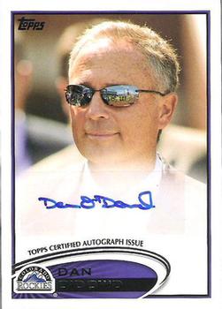 2012 Topps Update - General Manager Autographs #AGM-DO Dan O'Dowd Front