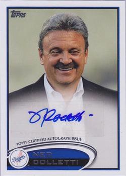 2012 Topps Update - General Manager Autographs #AGM-NC Ned Colletti Front