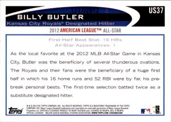 2012 Topps Update - Gold #US37 Billy Butler Back