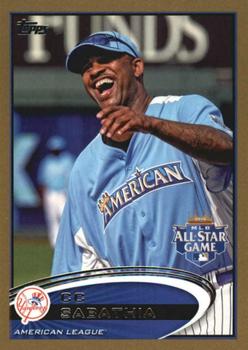 2012 Topps Update - Gold #US62 CC Sabathia Front