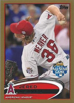 2012 Topps Update - Gold #US80 Jered Weaver Front