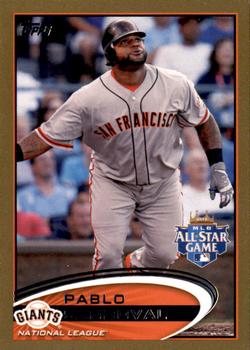2012 Topps Update - Gold #US182 Pablo Sandoval Front