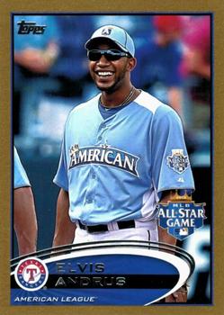2012 Topps Update - Gold #US283 Elvis Andrus Front