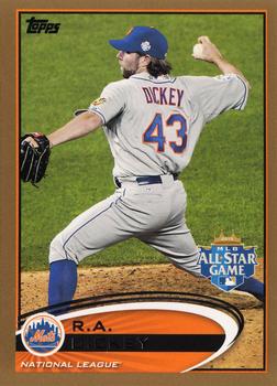 2012 Topps Update - Gold #US284 R.A. Dickey Front