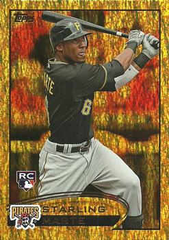 2012 Topps Update - Gold Sparkle #US109 Starling Marte Front